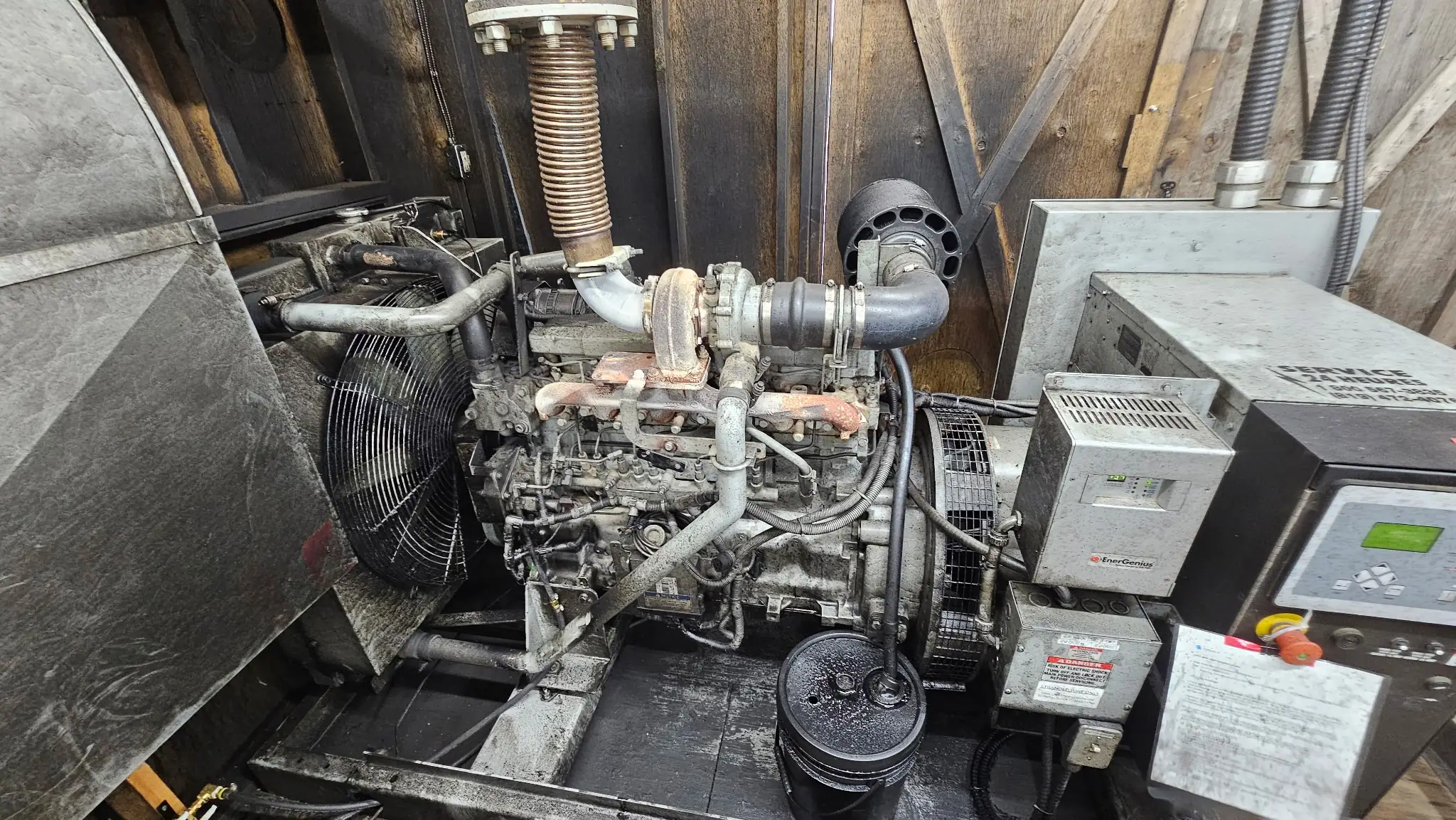 Before heavy equipment washing